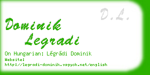 dominik legradi business card